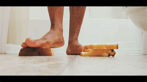 Male Foot Crush Bread 🍞 Youtube