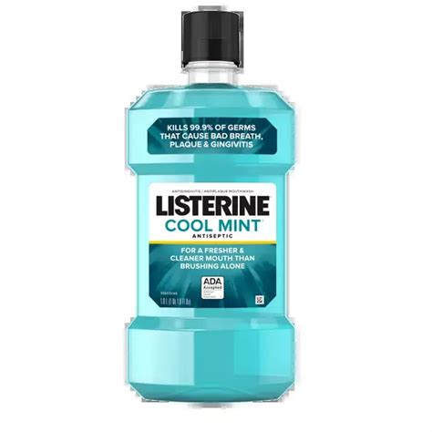 cool mint® antiseptic mouthwash for bad breath and plaque listerine®