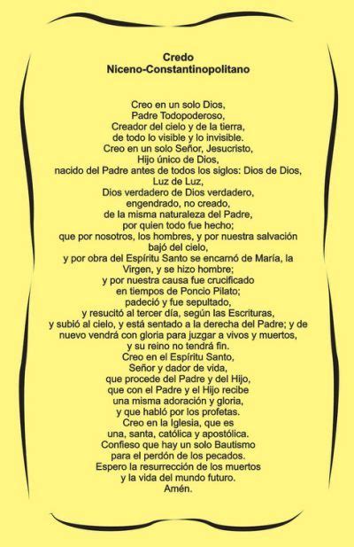Credo De Los Apostoles Related Catholic Prayers In Spanish Get Closer