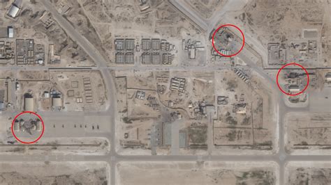 See Satellite Images Of Bases In Iraq Before And After Iranian Missile