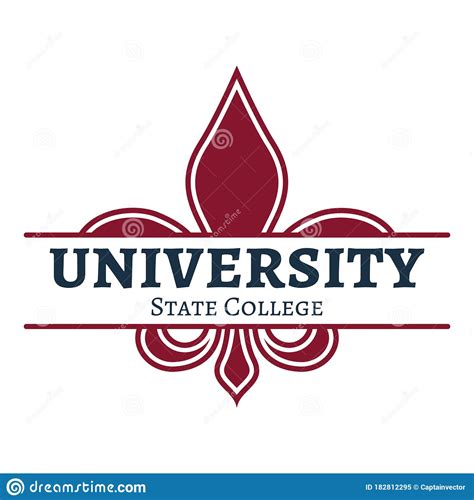 State College University Logo Element Vector Illustration Decorative