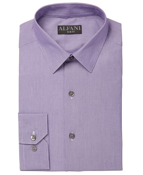 Alfani Mens Dress Shirt Deep Xl Slim Fit Printed