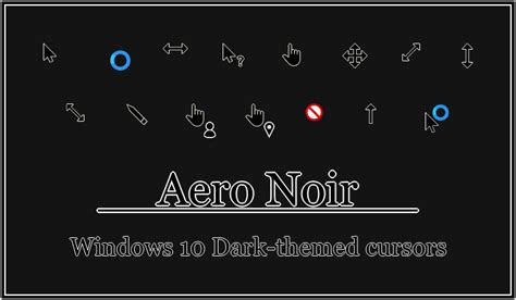 Aero Noir Windows 10 Cursors By Springsts On Deviantart
