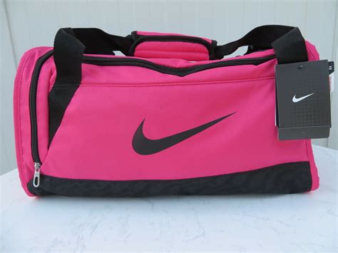 Fitness bags dry wet separated sport gym bag duffle holdall training bag yoga travel handbag with shoes compartment pink. NIKE Sport Bag Pink Brasilia Fitness Ladies Bag Bag Sports ...