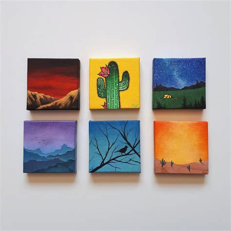 Get 18 Acrylic Painting Ideas Cute Mini Canvas Art Easy