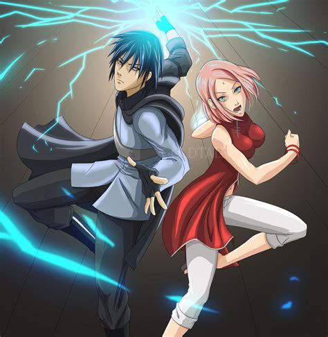 Sasuke And Sakura By Goldtale On Deviantart