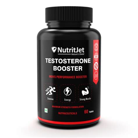 Nutritjet Mens Testosterone Booster Natural Stamina Endurance And Strength Booster 60
