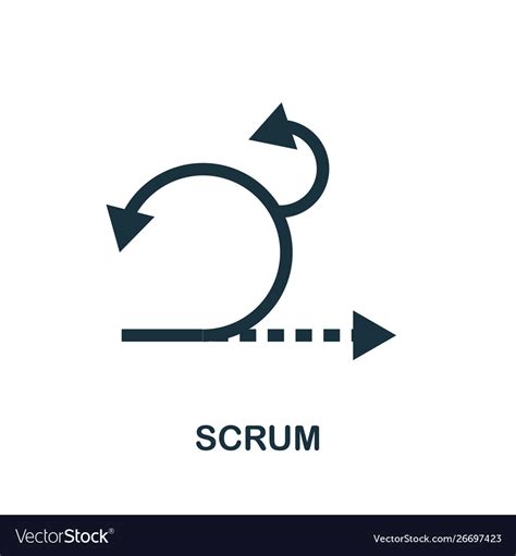 Scrum Icon Symbol Creative Sign From Agile Icons Vector Image
