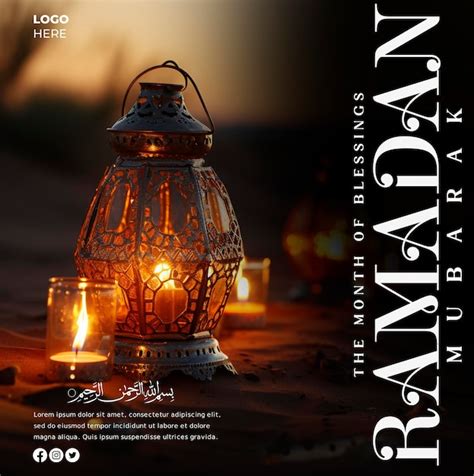 Premium Psd Ramadan Kareem Traditional Islamic Festival Religious