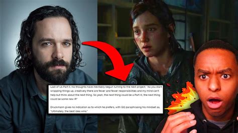 The Last Of Us Part 2 Neil Druckmann Statement Of New Ip Or The Last Of Us Part 3 Youtube