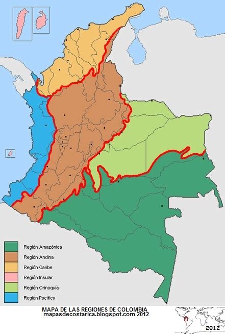 Mapas De Colombia America