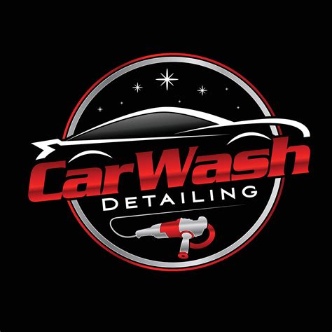 Car wash auto detailing logo design with buffer 17172083 Vector Art at