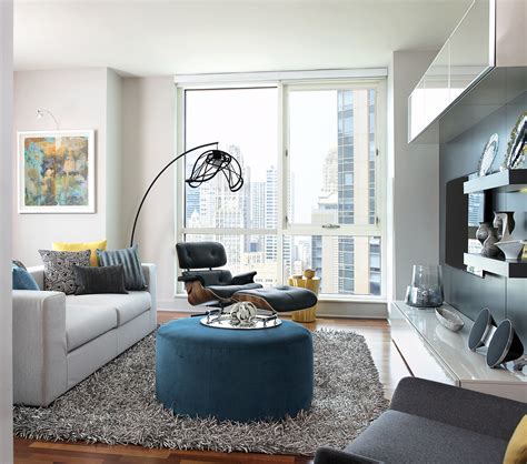 Modern Highrise Living Room Condo Living Room, Living Room Lounge