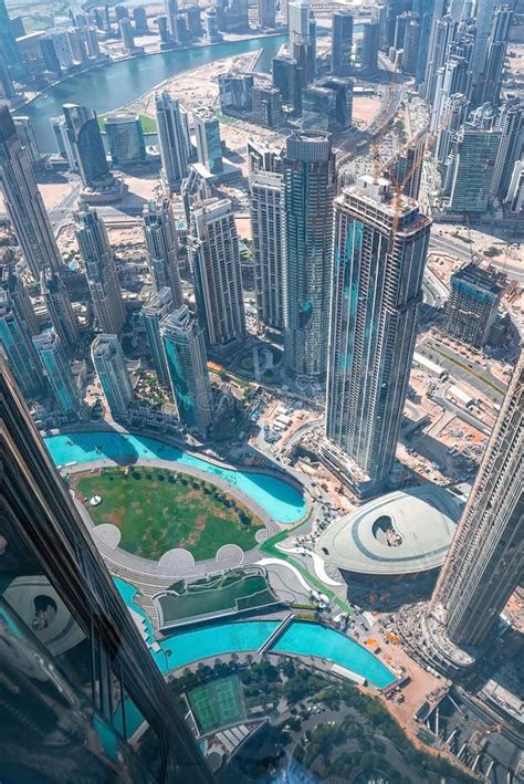 Amazing Dubai Skyline View From Above Uae Editorial Stock Image