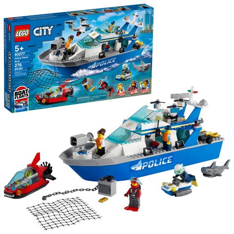 Lego City Police Patrol Boat 60277 Cool Police Toy For Kids 276 Pieces