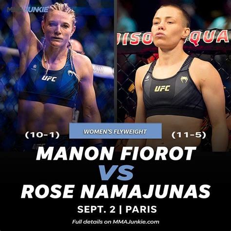 Ufc Paris Breaking Rose Namajunas Set To Make Flyweight Debut Against Manon Fiorot At Ufc