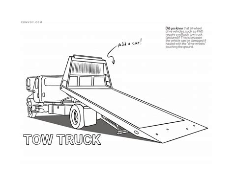 The Work Truck Coloring Book | Comvoy Learning | Comvoy