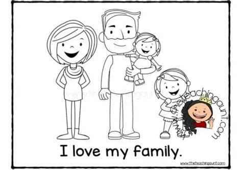 Free Family Members Coloring Pages - The Teaching Aunt