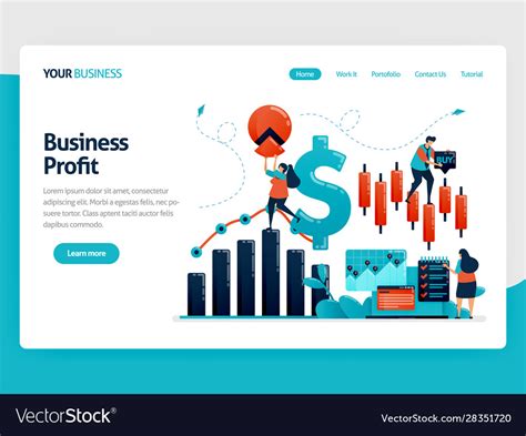 Financial Platform To Help Choose Investment Vector Image