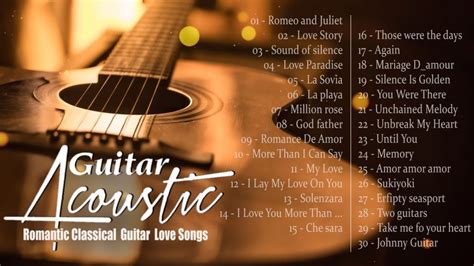 top 30 instrumental music romantic soft relaxing romantic guitar music guitar acoustic youtube