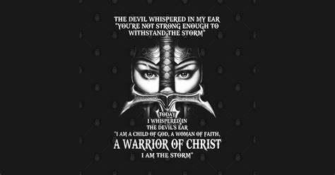 A Warrior Of Christ I Am The Storm Christ Sticker Teepublic