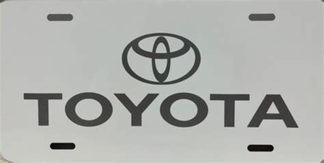 Toyota Aluminum License Plate Ebay