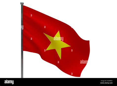Vietnam Flag On Pole Metal Flagpole National Flag Of Vietnam D
