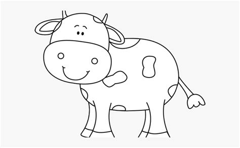 Transparent Cow Clipart Black And White Cow Cartoon