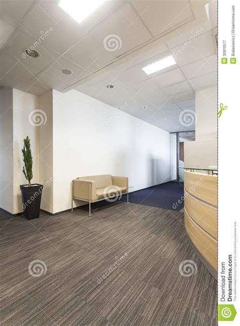 Office Corridor Stock Image Image Of Reception Lobby 30910577
