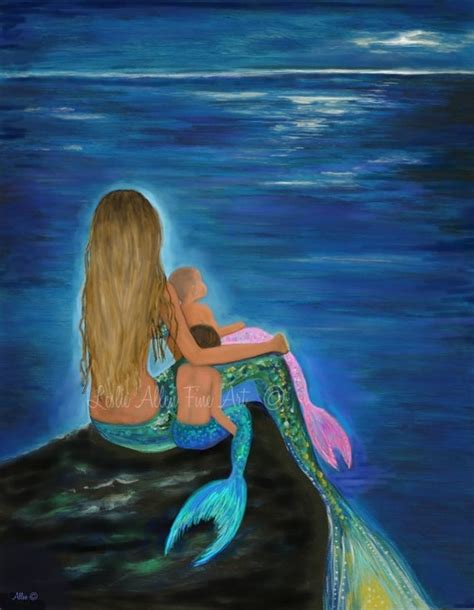 Her mother spent her youth as a haenyo or free driver in order. Mermaid Art Print Mother Daughter Son Mermaids Art Baby