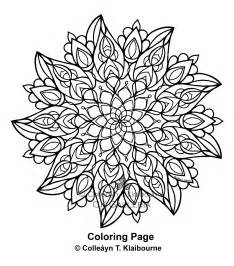 A Mandala Pdf Digital Download Coloring Page Determination