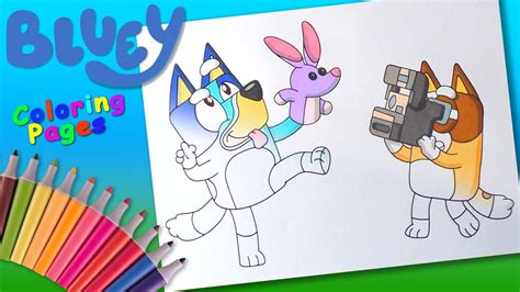 💙 A Weekend With Bob Bluey Coloring Pages For Kids Disney Junior Uk
