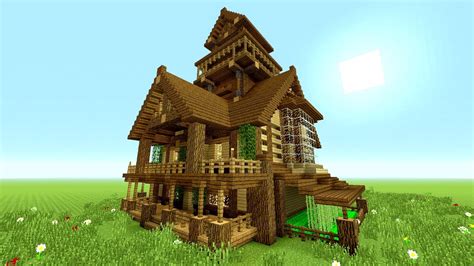 Minecraft cool houses ideas unique kitchen designs survival mode. Minecraft Tutorial: EPIC Survival House Tutorial | How to make a big house | (Rustic) 2016 - YouTube