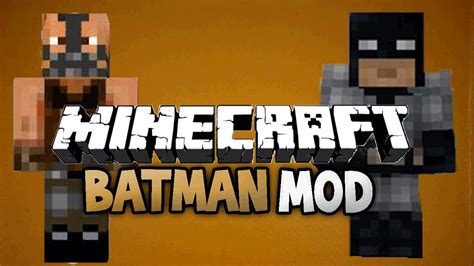 Minecraft Batman Mod Review Tutorial How To Install Youtube