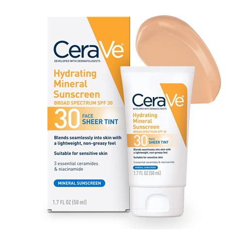 Mua Cerave Tinted Sunscreen With Spf 30 Hydrating Mineral Sunscreen