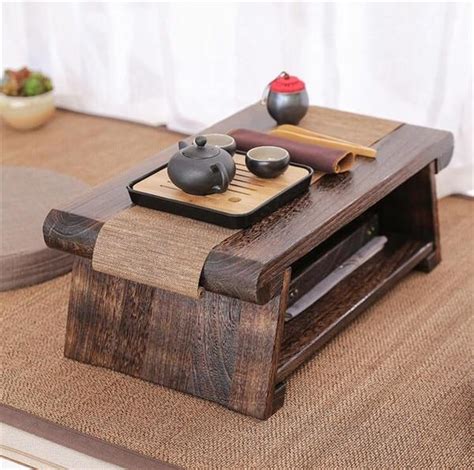 Japanese Multi Folding Solid Wood Tea Table Estaciones De Café En