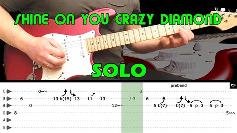 SHINE ON YOU CRAZY DIAMOND Guitar Lesson Guitar Solo With Tabs Pink Floyd Acordes Chordify