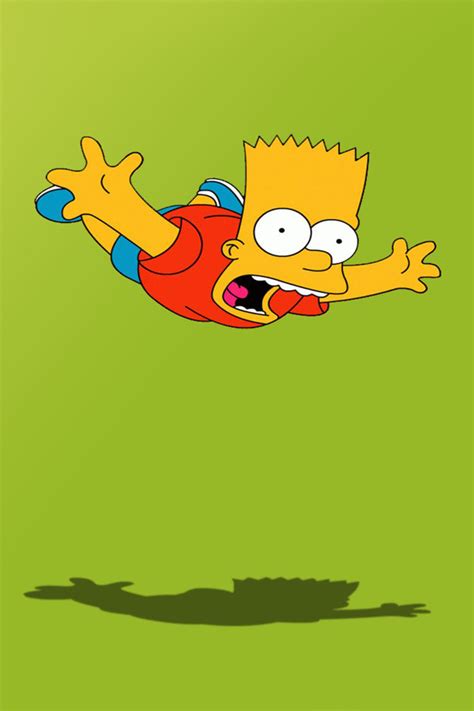 Hd Iphone Wallpapers Free Bart Simpson Skateboarding Free