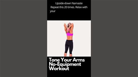 Tone Your Arms No Equipment Workout Upside Down Namaste Youtube