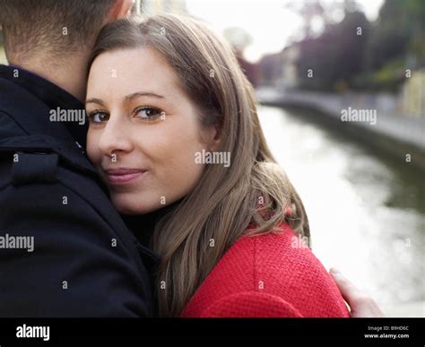 Young Couple Embracing Stock Photo Alamy