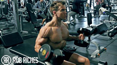 Outer Bicep Split Seated Dumbbell Curls Rob Riches Youtube