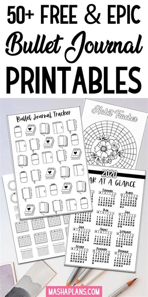 Free bullet journal printable banners and doodles for templates or stickers. Pin on Free Printables | Bullet Journal | Planners