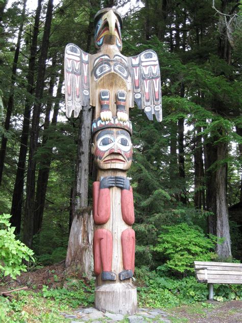 Totem Bight State Park Ketchikan Alaska Native American Totem Poles