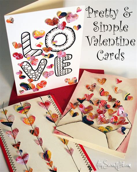 Find & download free graphic resources for valentine card. Pretty and simple Valentine cards - Atop Serenity Hill