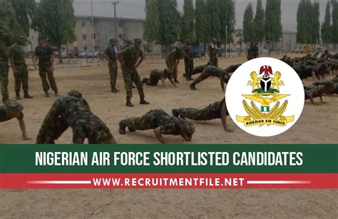 Nigerian Air Force Shortlisted Candidates 20232024 Naf Shortlist Pdf