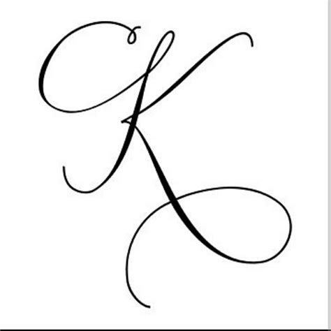 Fancy Cursive K Letter Images Lettersb