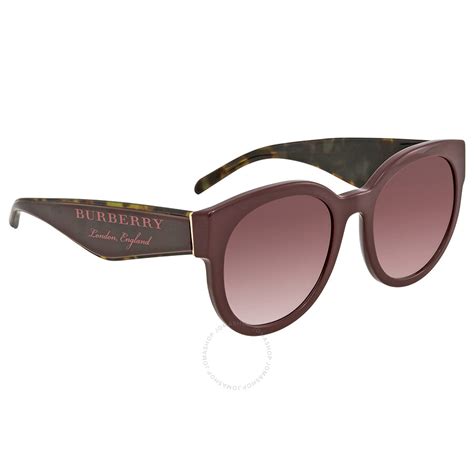 Burberry Pink Gradient Round Sunglasses Be4260 36898d 54 8053672807431 Sunglasses Burberry