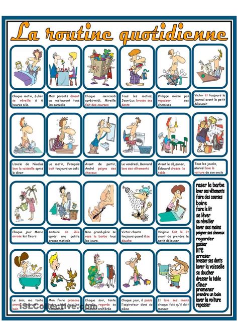 La Routine Quotidienne Solution French Language Learning French