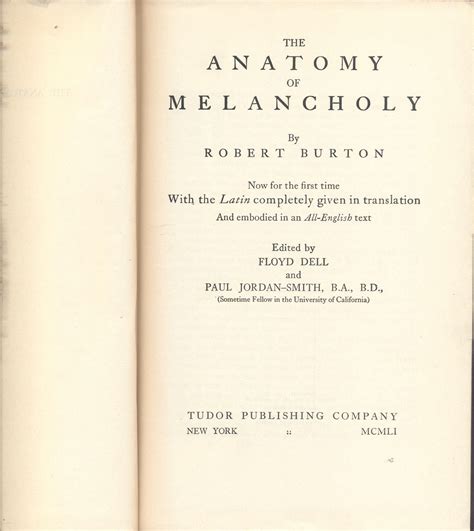 The Anatomy Of Melancholy Moufflon Bookshop