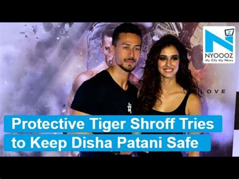 Protective Tiger Shroff Tries To Keep Disha Patani Safe From Getting